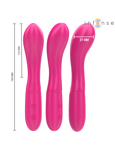 INTENSE - LISETTE VIBRATOR 19 CM FLEXIBLE 10 VIBRATIONS PINK