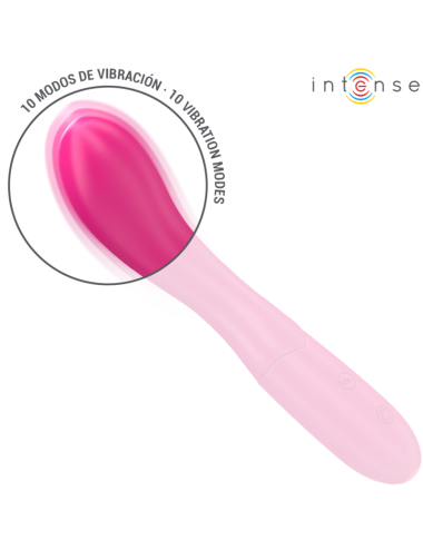 INTENSE - LISETTE VIBRATOR 19 CM FLEXIBLE 10 VIBRATIONS PINK
