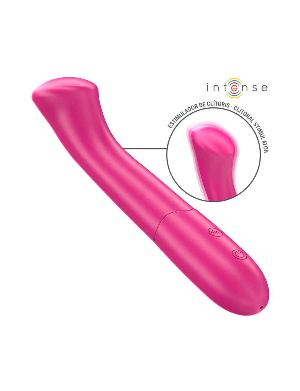 INTENSE - PATY VIBRATOR 19 CM FLEXIBLE 10 VIBRATIONS MODEL 2 PINK