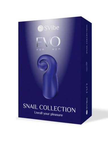 SNAIL VIBE - EVO FOR HIM MALE MASTURBATOR SLIDE N'ROLL DARK BLUE