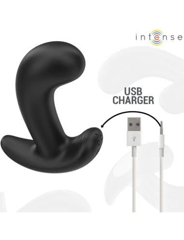 INTENSE - CHANDLER ANAL PLUG 10 VIBRATIONS BLACK REMOTE CONTROL