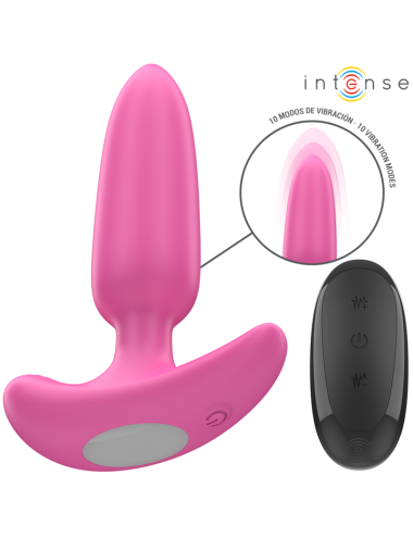 INTENSE - ROSS ANAL PLUG 10 VIBRATIONS PINK REMOTE CONTROL
