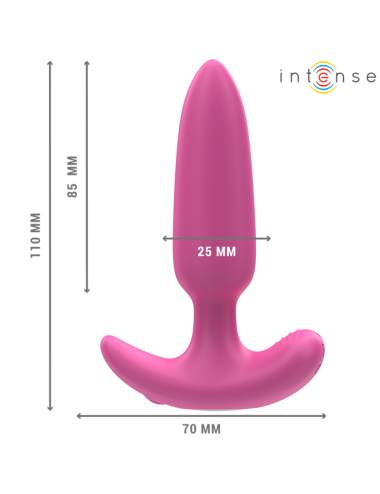 INTENSE - ROSS ANAL PLUG 10 VIBRATIONS PINK REMOTE CONTROL