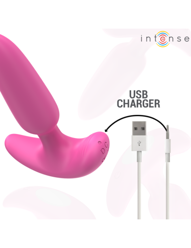 INTENSE - ROSS ANAL PLUG 10 VIBRATIONS PINK REMOTE CONTROL