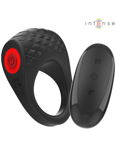 INTENSE - CLOVER VIBRATOR PENIS RING 10 VIBRATIONS BLACK