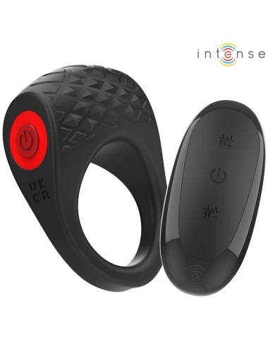 INTENSE - CLOVER VIBRATOR PENIS RING 10 VIBRATIONS BLACK