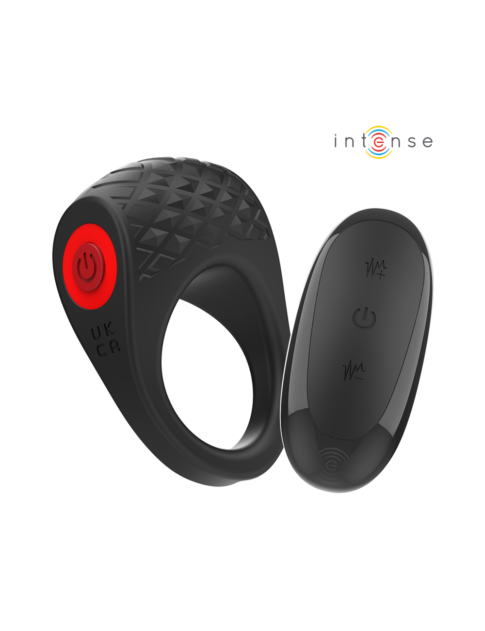 INTENSE - CLOVER VIBRATOR PENIS RING 10 VIBRATIONS BLACK