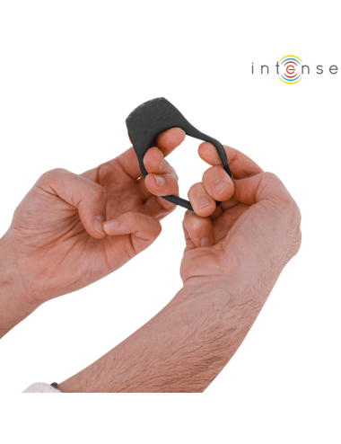 INTENSE - CLOVER VIBRATOR PENIS RING 10 VIBRATIONS BLACK