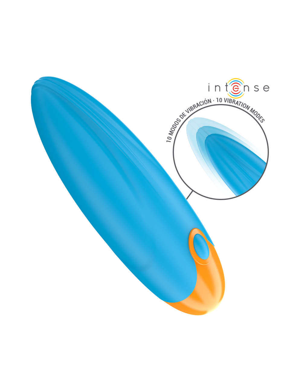 INTENSE - MIKE VIBRATING BULLET 10 VIBRATIONS BLUE REMOTE CONTROL INTENSE - MIKE VIBRATING BULLET 10 VIBRATIONS BLUE REMOTE CONTROL