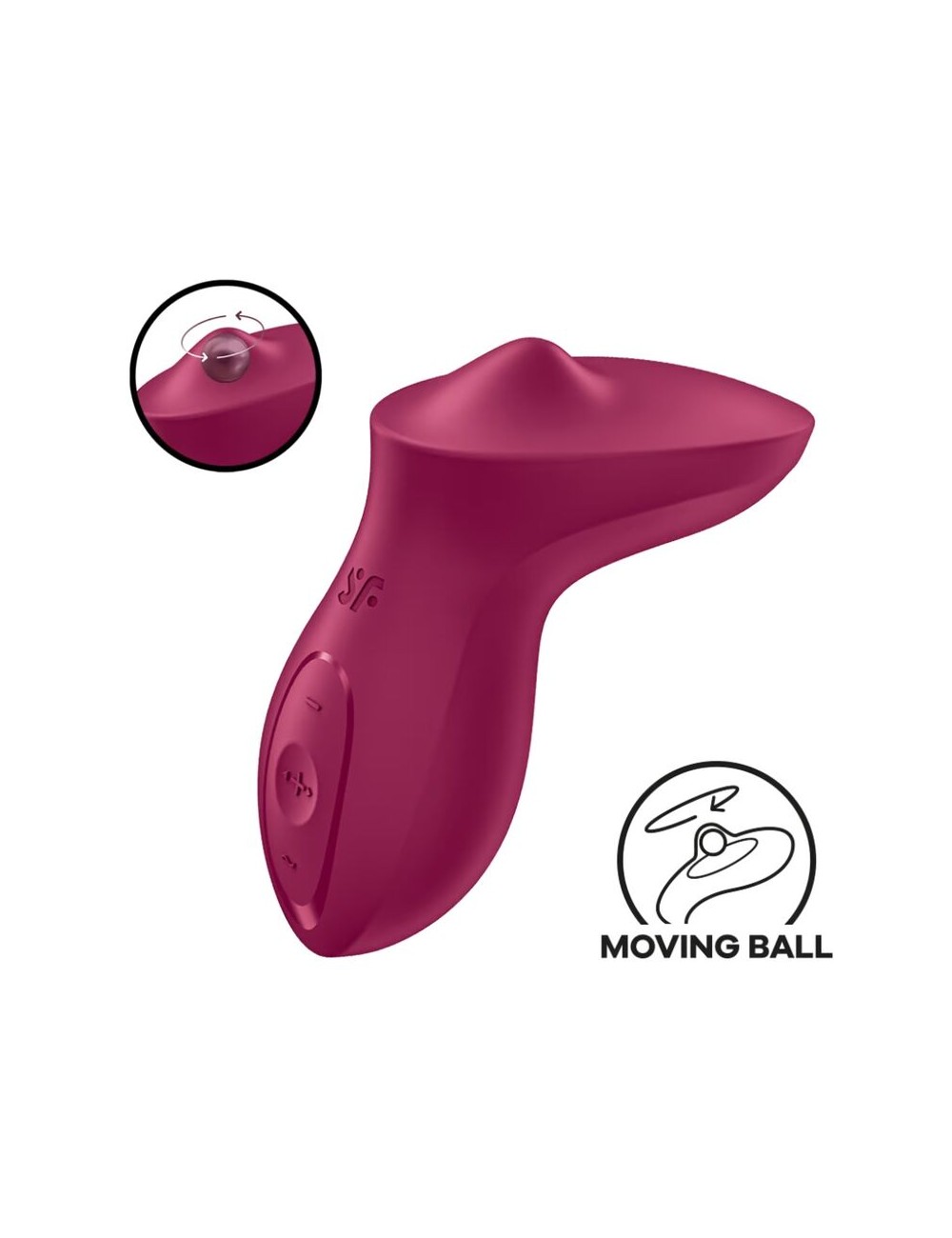 SATISFYER - EXCITERRR LAY-ON CLITORIS BERRY VIBRATOR SATISFYER - EXCITERRR LAY-ON CLITORIS BERRY VIBRATOR