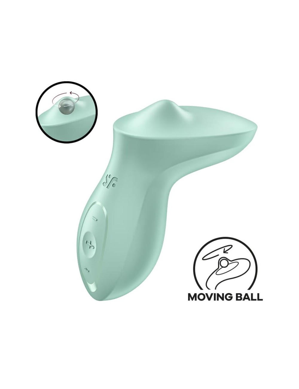 SATISFYER - EXCITERRR LAY-ON CLITORIS MINT VIBRATOR SATISFYER - EXCITERRR LAY-ON CLITORIS MINT VIBRATOR