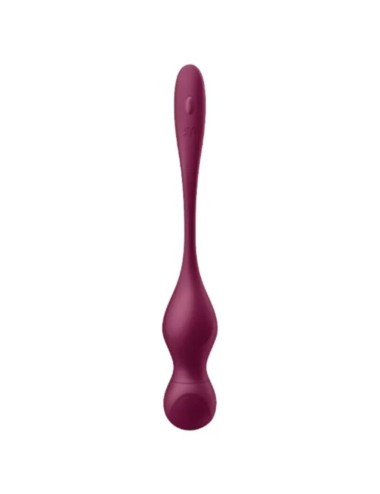 SATISFYER - LOVE BIRDS VARY VIBRATING BALLS FREE APP WINE RED
