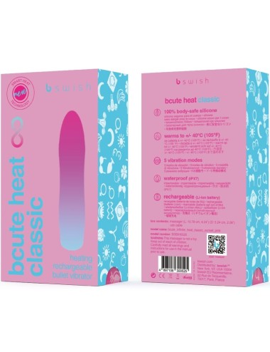 B SWISH - BCUTE INFINITE HEAT CLASSIC HEATABLE VIBRATOR PINK