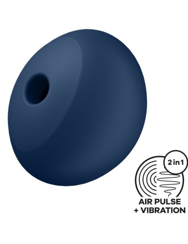 SATISFYER - AIR POWER 4 STIMULATOR & VIBRATOR 12 VIBRATIONS BLUE