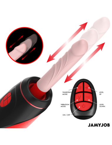 JAMYJOB - PYSTON BASE AUTOMATIC MASTURBATOR WITH REMOTE CONTROL DILDO
