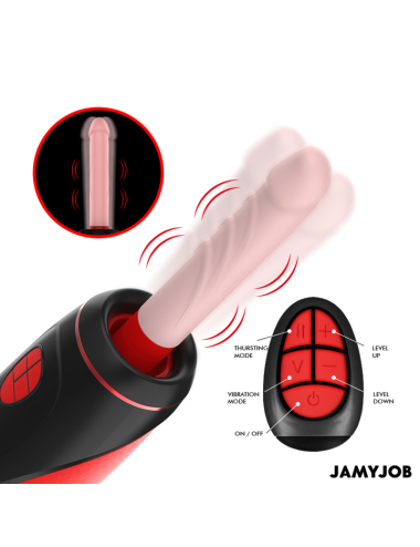 JAMYJOB - PYSTON BASE AUTOMATIC MASTURBATOR WITH REMOTE CONTROL DILDO