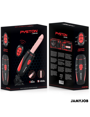 JAMYJOB - PYSTON BASE AUTOMATIC MASTURBATOR WITH REMOTE CONTROL DILDO
