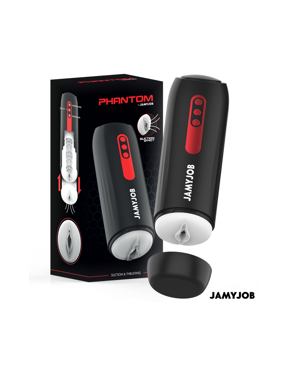 JAMYJOB - PHANTOM AUTOMATIC VAGINA MASTURBATOR 5 SUCTION AND THRUST MODES JAMYJOB - PHANTOM AUTOMATIC VAGINA MASTURBATOR 5 SUCTION AND THRUST MODES