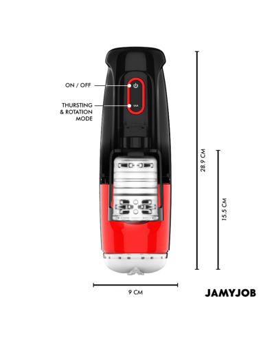 JAMYJOB - CYCLONE AUTOMATIC VAGINA MASTURBATOR 10 SUCTION AND THRUST MODES