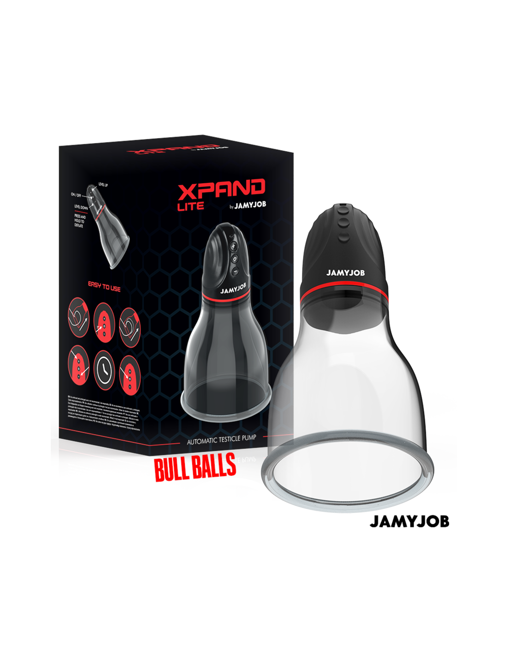 JAMYJOB - XPAND LITE AUTOMATIC TESTIC PUMP 3 SUCTION LEVELS GREY JAMYJOB - XPAND LITE AUTOMATIC TESTIC PUMP 3 SUCTION LEVELS GREY