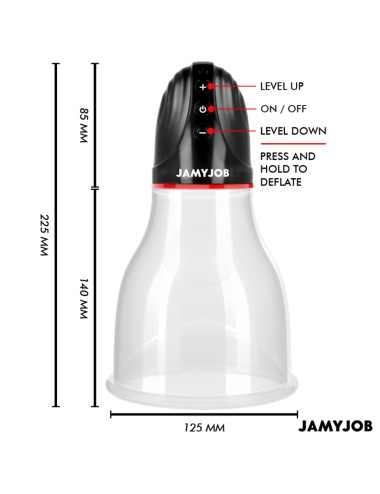 JAMYJOB - XPAND LITE AUTOMATIC TESTIC PUMP 3 SUCTION LEVELS GREY