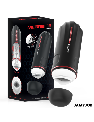 JAMYJOB - MEGABITE AUTOMATIC MOUTH MASTURBATOR 5 SUCTION AND VIBRATION MODES