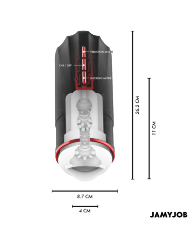 JAMYJOB - MEGABITE AUTOMATIC MOUTH MASTURBATOR 5 SUCTION AND VIBRATION MODES