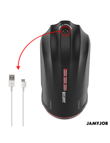 JAMYJOB - MEGABITE AUTOMATIC MOUTH MASTURBATOR 5 SUCTION AND VIBRATION MODES