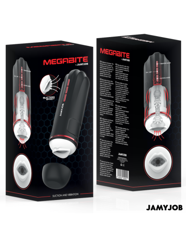 JAMYJOB - MEGABITE AUTOMATIC MOUTH MASTURBATOR 5 SUCTION AND VIBRATION MODES