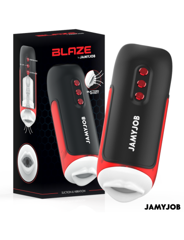 JAMYJOB - BLAZE AUTOMATIC MOUTH MASTURBATOR 5 SUCTION AND VIBRATION MODES