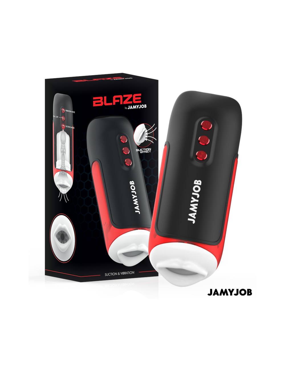 JAMYJOB - BLAZE AUTOMATIC MOUTH MASTURBATOR 5 SUCTION AND VIBRATION MODES JAMYJOB - BLAZE AUTOMATIC MOUTH MASTURBATOR 5 SUCTION AND VIBRATION MODES