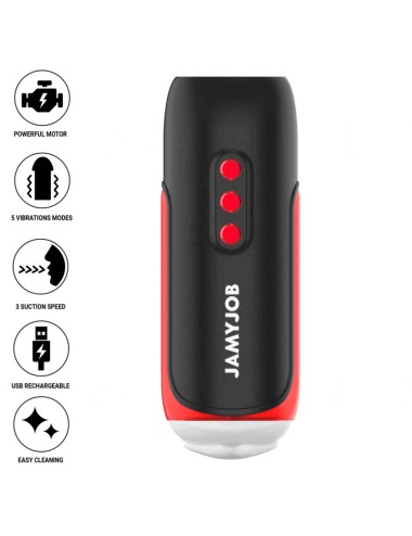 JAMYJOB - BLAZE AUTOMATIC MOUTH MASTURBATOR 5 SUCTION AND VIBRATION MODES