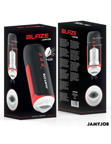 JAMYJOB - BLAZE AUTOMATIC MOUTH MASTURBATOR 5 SUCTION AND VIBRATION MODES
