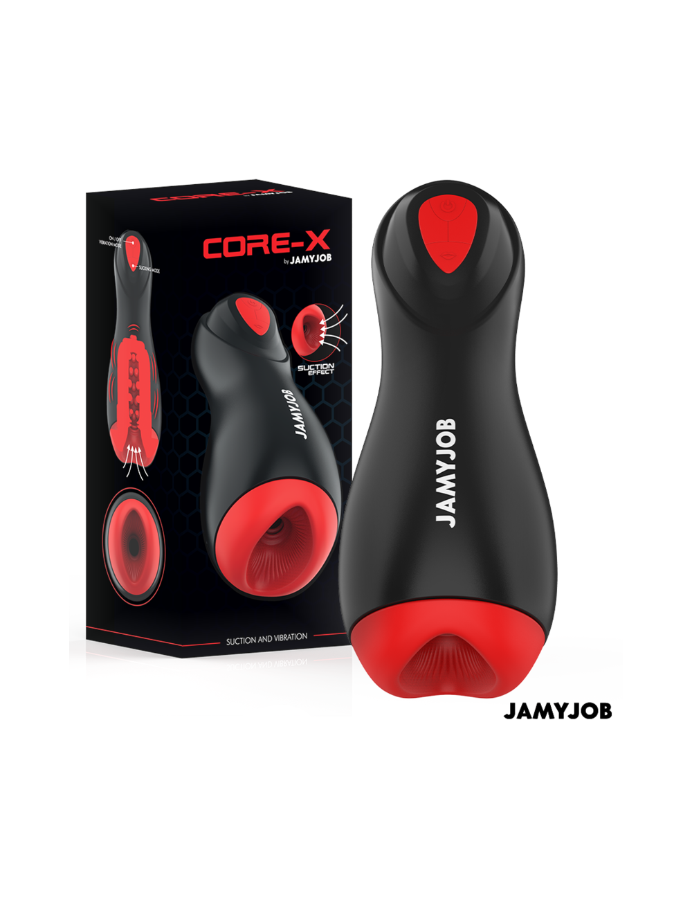 JAMYJOB - CORE-X AUTOMATIC MASTURBATOR 5 SUCTION AND VIBRATION MODES JAMYJOB - CORE-X AUTOMATIC MASTURBATOR 5 SUCTION AND VIBRATION MODES