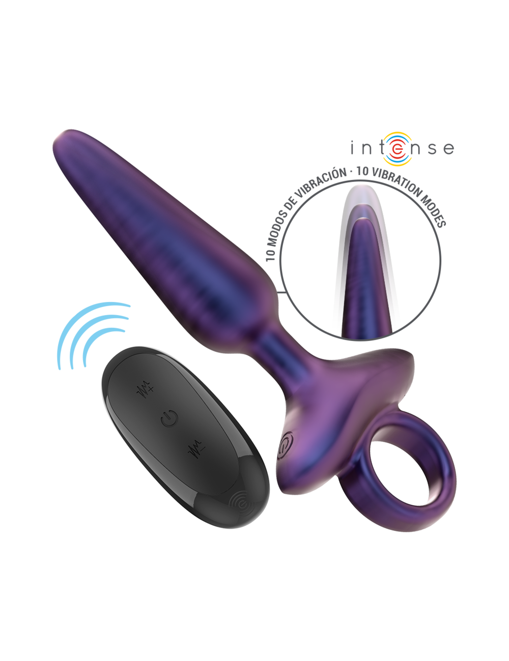 INTENSE - MARLON VIBRATING ANAL PLUG MODEL 4 REMOTE CONTROL INTENSE - MARLON VIBRATING ANAL PLUG MODEL 4 REMOTE CONTROL