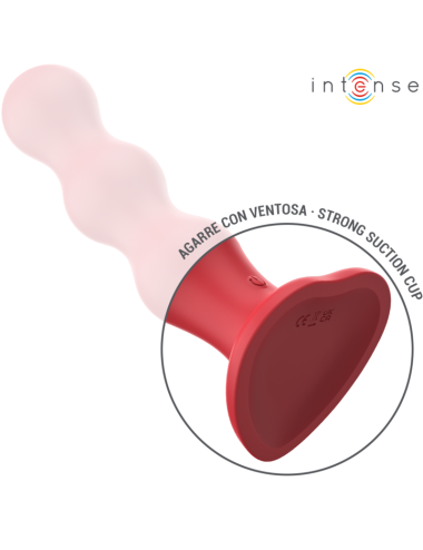 INTENSE - CODY VIBRATOR WITH SUCTION CUP RED REMOTE CONTROL