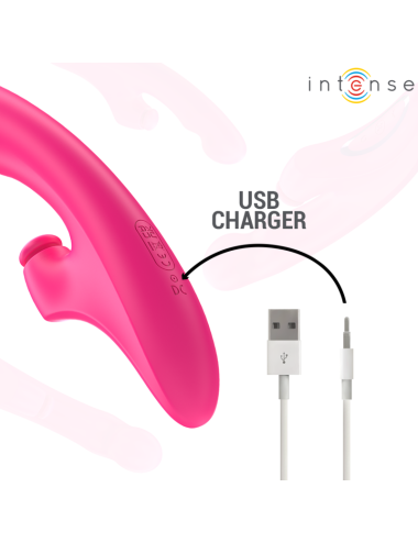 INTENSE - EMI VIBRATOR 13.5 CM MULTIFUNCTION 3 IN 1 10 VIBRATIONS PINK