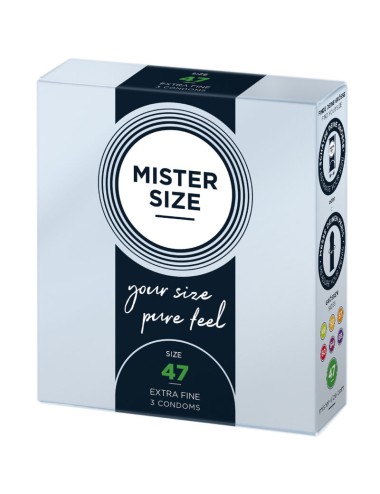 MISTER SIZE - CONDOMS SIZE XS 47 MM (3 UNITS)