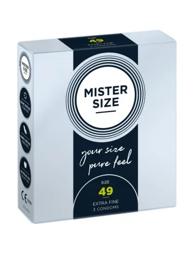 MISTER SIZE - CONDOM SIZE S 49 MM (3 UNITS)