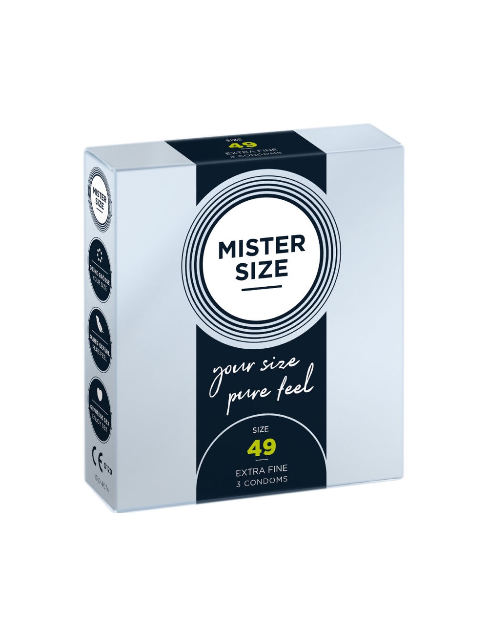 MISTER SIZE - CONDOM SIZE S 49 MM (3 UNITS) MISTER SIZE - CONDOM SIZE S 49 MM (3 UNITS)