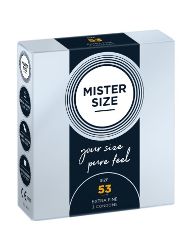 MISTER SIZE - CONDOM SIZE M 53 MM (3 UNITS)