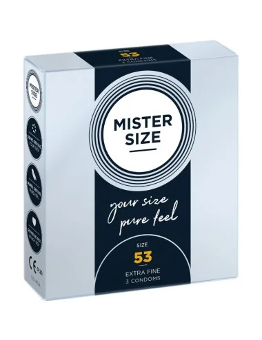 MISTER SIZE - CONDOM SIZE M 53 MM (3 UNITS)