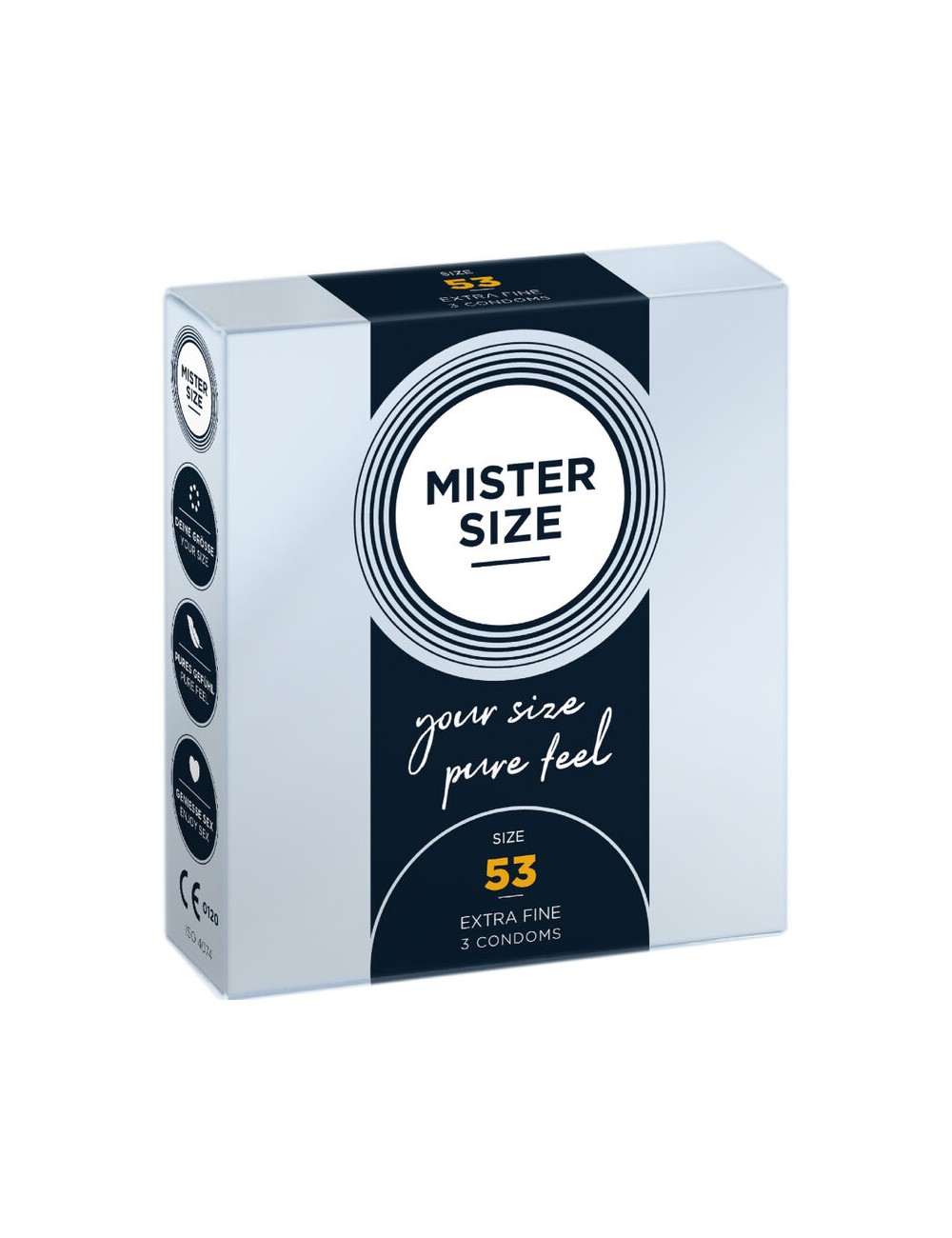 MISTER SIZE - CONDOM SIZE M 53 MM (3 UNITS) MISTER SIZE - CONDOM SIZE M 53 MM (3 UNITS)