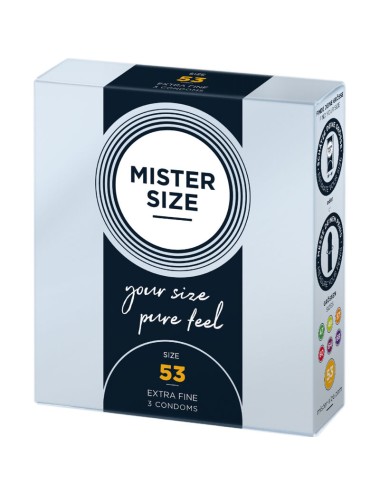 MISTER SIZE - CONDOM SIZE M 53 MM (3 UNITS)