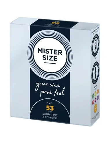 MISTER SIZE - CONDOM SIZE M 53 MM (3 UNITS)