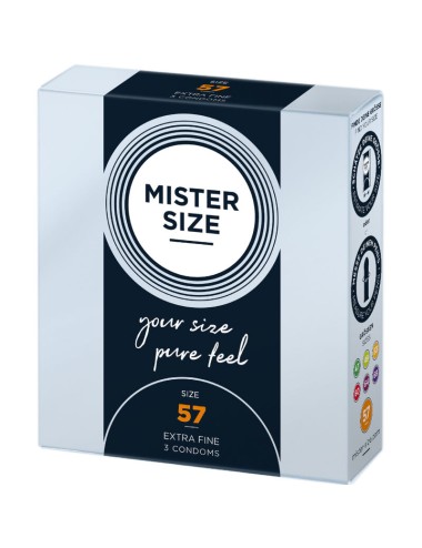 MISTER SIZE - CONDOM SIZE L 57 MM (3 UNITS)