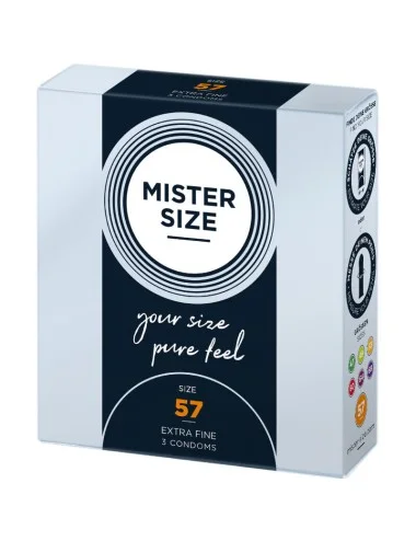 MISTER SIZE - CONDOM SIZE L 57 MM (3 UNITS)