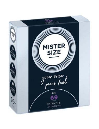 MISTER SIZE - CONDOMS SIZE XXXL 69 MM (3 UNITS)