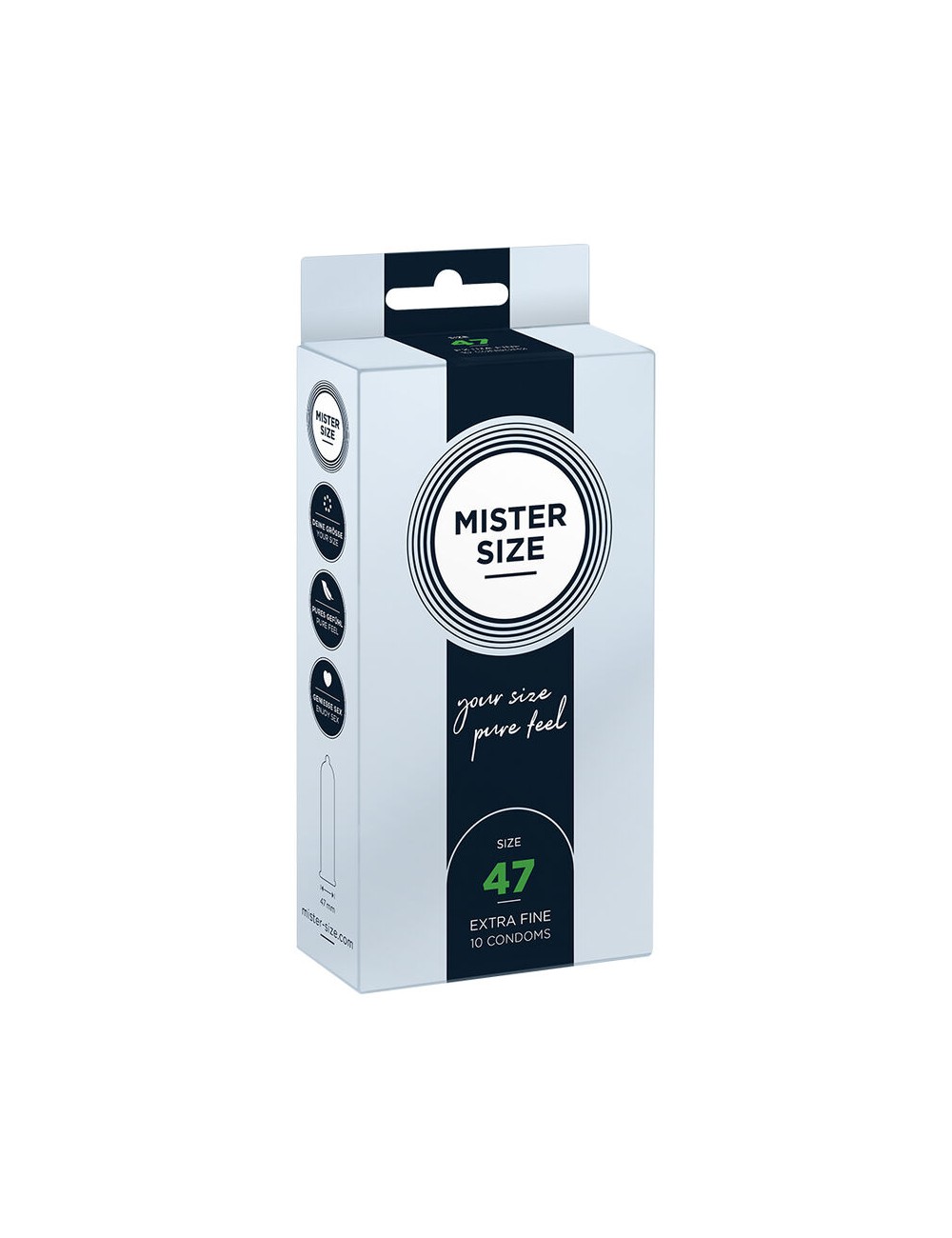 MISTER SIZE - CONDOMS SIZE XS 47 MM (10 UNITS) MISTER SIZE - CONDOMS SIZE XS 47 MM (10 UNITS)