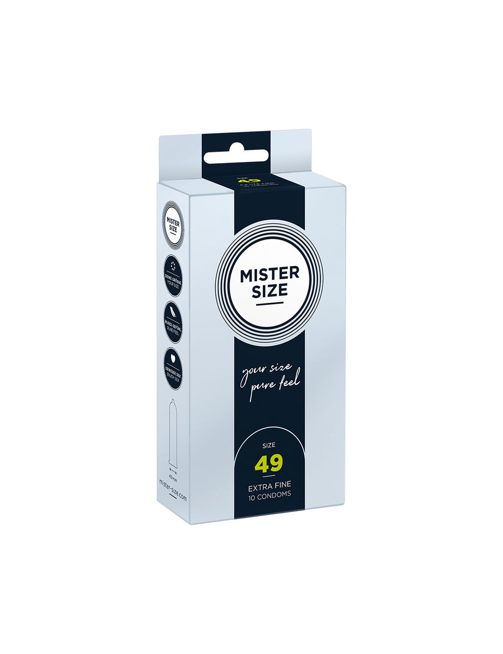 MISTER SIZE - CONDOM SIZE S 49 MM (10 UNITS) MISTER SIZE - CONDOM SIZE S 49 MM (10 UNITS)